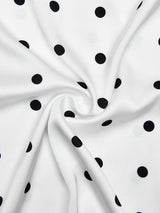 Litlookz Studio Polka Dot Lace Trim Mini Dress, view 4