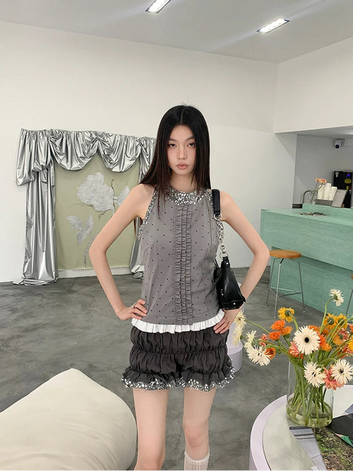 Litlookz Studio Polka Dot Ruffle Two Piece Set