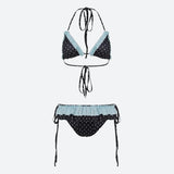 Litlookz Studio Polka Dot Ruffled Bikini Set, view 3