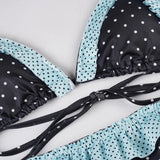 Litlookz Studio Polka Dot Ruffled Bikini Set, view 4