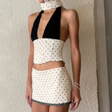 Litlookz Studio Polka Dot Top & Skirt Set, view 4