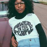 Litlookz Studio Power to the People Ringer Tee, view 2