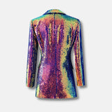 Litlookz Studio Premium Sequin Long Blazer, view 2