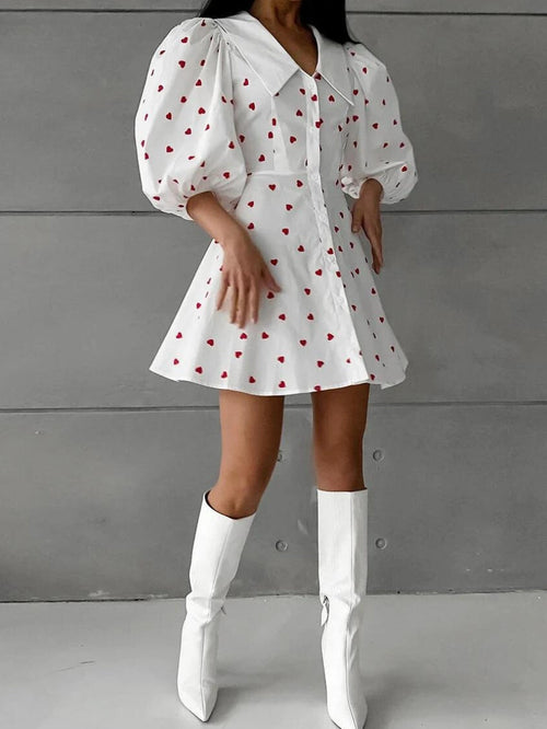 Litlookz Studio Puff Sleeve Mini Dress