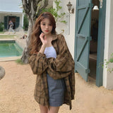 Litlookz Studio Puff Sleeved Plaid Shirt, view 5