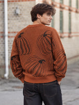 Litlookz Studio Pumpkin Jacquard Sweater, view 2