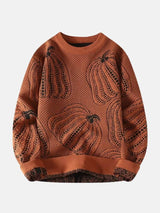 Litlookz Studio Pumpkin Jacquard Sweater, view 3