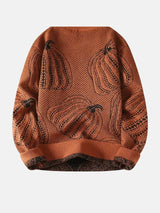 Litlookz Studio Pumpkin Jacquard Sweater, view 4