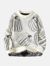 Litlookz Studio Pumpkin Jacquard Sweater, view 5