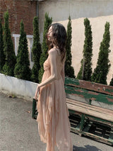 Litlookz Studio Pure Backless Chiffon Midi Dress, view 2