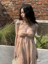 Litlookz Studio Pure Backless Chiffon Midi Dress, view 3