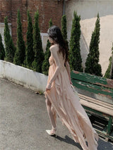 Litlookz Studio Pure Backless Chiffon Midi Dress, view 4