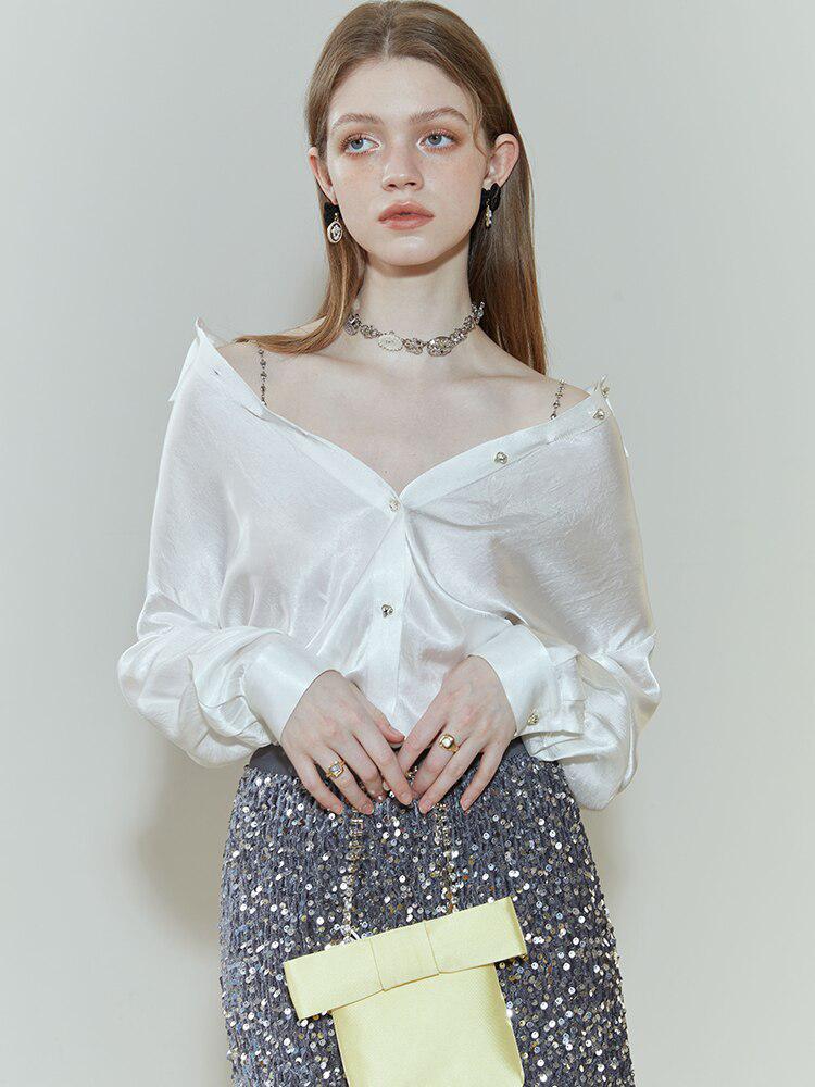 Litlookz Studio Pure Design Satin Shirt