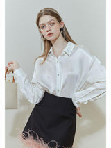Litlookz Studio Pure Design Satin Shirt, view 2