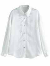 Litlookz Studio Pure Design Satin Shirt, view 4