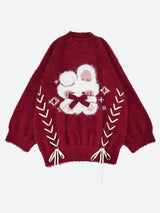 Litlookz Studio Rabbit Fluffy Xmas Sweater, view 4