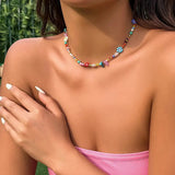Litlookz Studio Rainbow Beaded Necklace, view 2