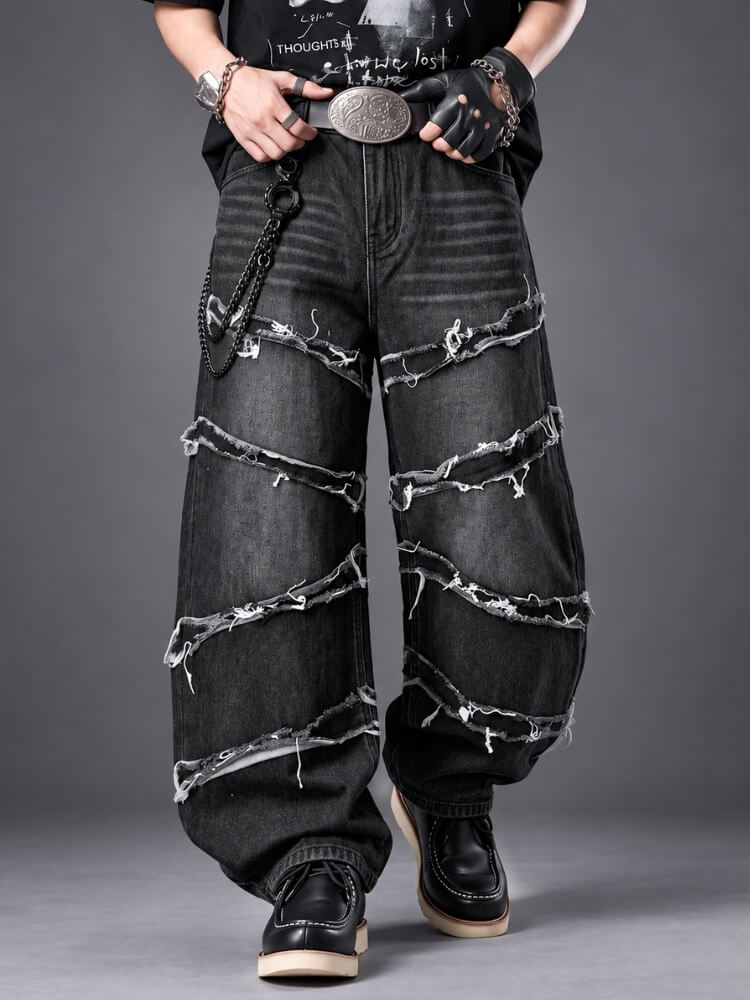 Litlookz Studio Rawline Baggy Jeans