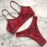Litlookz Studio Red Snake Bikini Set, view 2