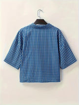Litlookz Studio Retro Plaid Shirt, view 4