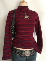 Litlookz Studio Retro Stripe Knit Sweater, view 6
