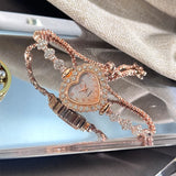 Litlookz Studio Rhinestone Heart Bracelet Watch, view 4