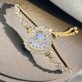 Litlookz Studio Rhinestone Heart Bracelet Watch, view 5
