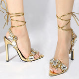 Litlookz Studio Rhinestone High Heels, view 3
