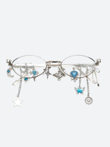 Litlookz Studio Rhinestone Oval Glasses, view 5