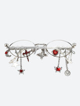 Litlookz Studio Rhinestone Oval Glasses, view 6