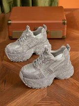 Litlookz Studio Rhinestone Platform Sneakers, view 3