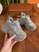 Litlookz Studio Rhinestone Platform Sneakers, view 4