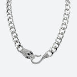 Litlookz Studio Rhinestone Snake Necklace, view 3