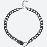 Litlookz Studio Rhinestone Snake Necklace, view 4