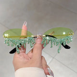 Litlookz Studio Rhinestone Sunglasses, view 5