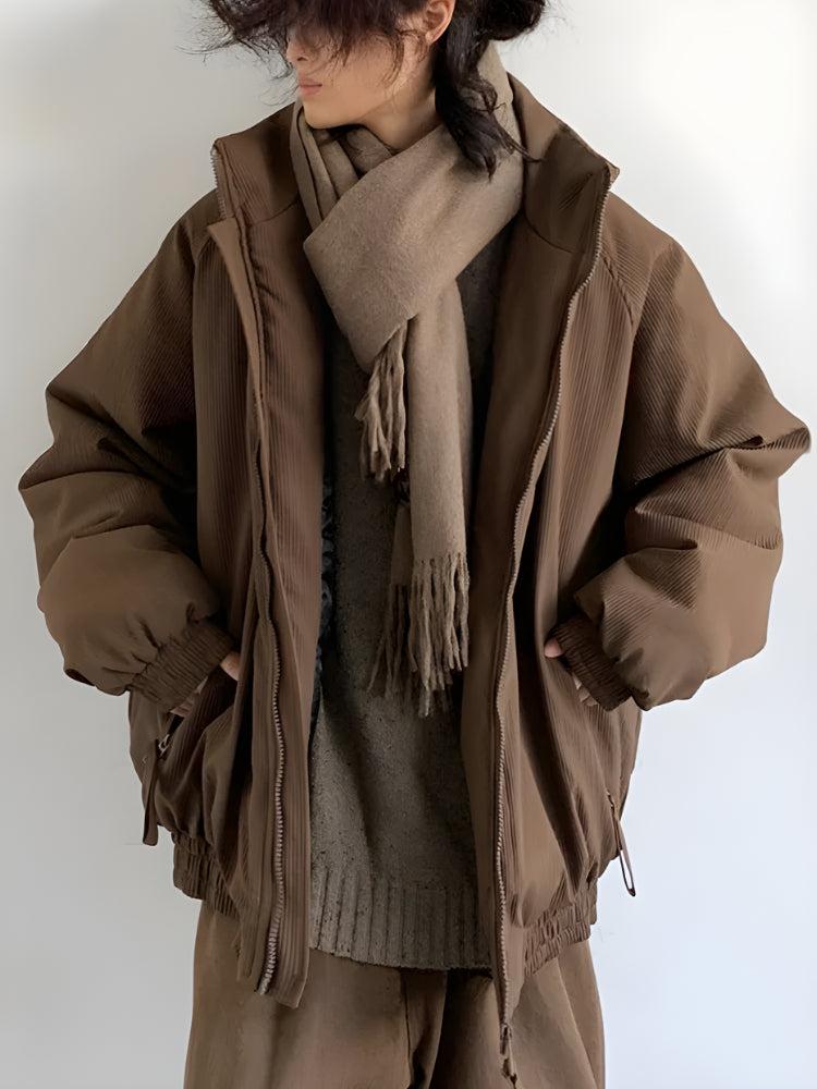 Litlookz Studio Ribbed High Neck Jacket