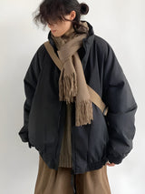 Litlookz Studio Ribbed High Neck Jacket, view 5