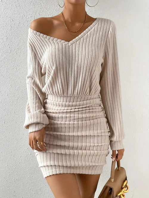 Litlookz Studio Ribbed Knit Mini Dress