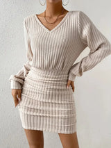 Litlookz Studio Ribbed Knit Mini Dress, view 4