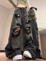Litlookz Studio Ripped Baggy Jeans, view 2