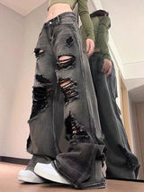 Litlookz Studio Ripped Baggy Jeans, view 3
