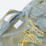 Litlookz Studio Ripped Denim Shorts, view 6