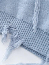 Litlookz Studio Ripped Tasseled Sweater Vest, view 6