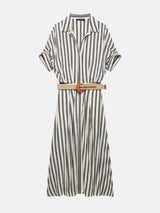 Litlookz Studio Riviera Stripe Midi Dress, view 3