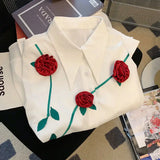 Litlookz Studio Rose Applique Shirt, view 3