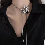 Litlookz Studio Rose Bolo Lariat Necklace, view 4