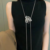 Litlookz Studio Rose Bolo Lariat Necklace, view 5