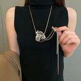 Litlookz Studio Rose Bolo Lariat Necklace, view 6