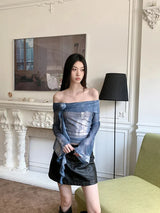 Litlookz Studio Rose Ruffled Off Shoulder Top, view 2