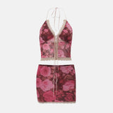 Litlookz Studio Rose Top & Skirt Two Piece Set, view 5